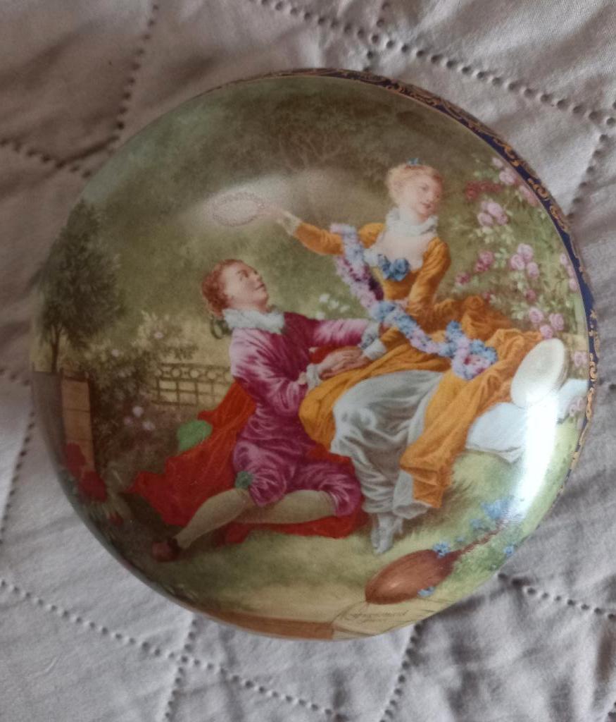 Limoges Fontanille & Marraud poederdoosje met certificaat, Antiek en Kunst, Antiek | Porselein, Ophalen