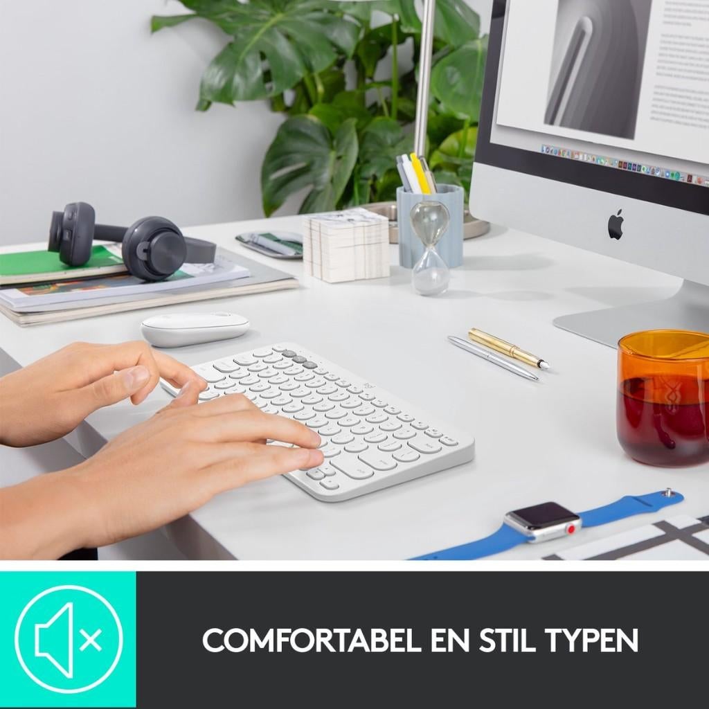 Logitech K380 - Draadloos Toetsenbord - Wit, Computers en Software, Toetsenborden, Theodoor Colenbranderhof 9, 3059LC Rotterdam, Nederland