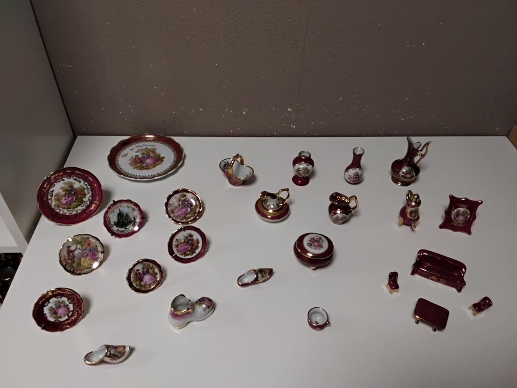 Mega Grote partij verzameling Franse limoges porselein, Ophalen, Zo goed als nieuw