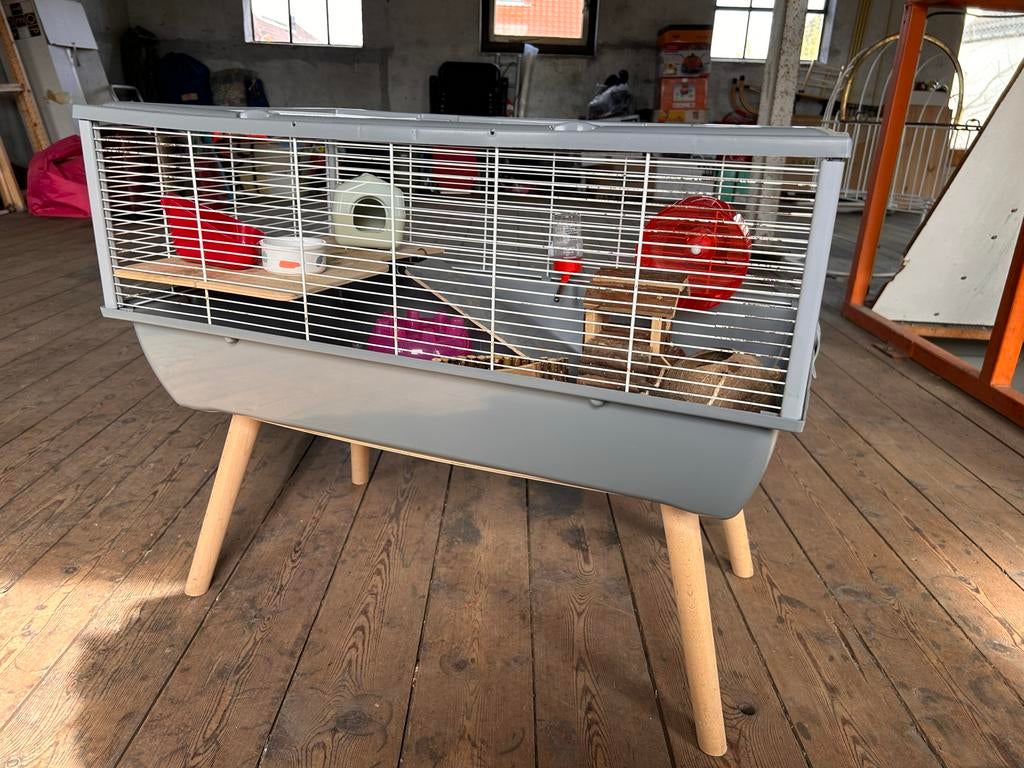 Zolux hamsterkooi met toebehoren., Ophalen, Minder dan 75 cm, Kooi, Minder dan 60 cm