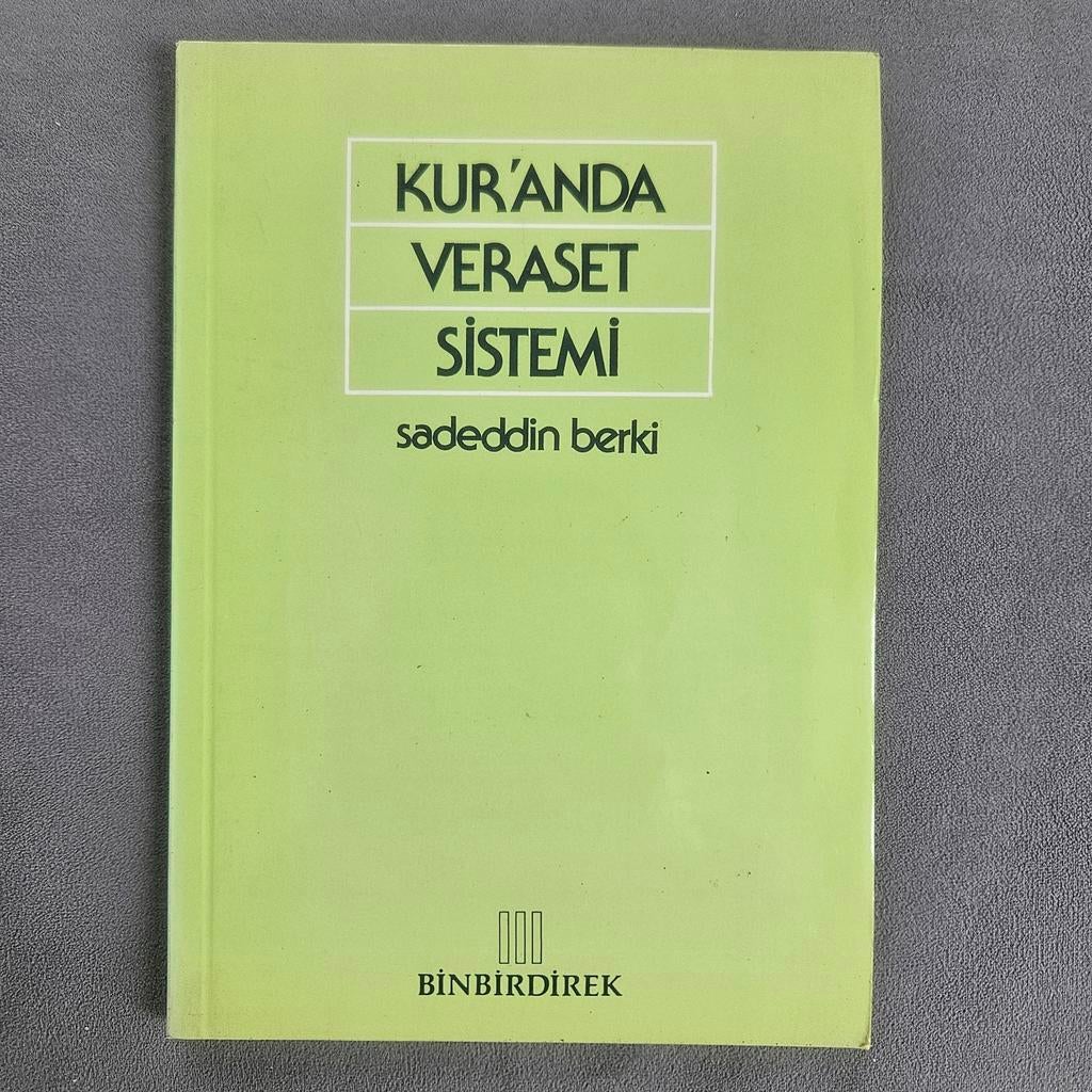 Kuranda Veraset Sistemi; Sadeddin Berki, Verzenden