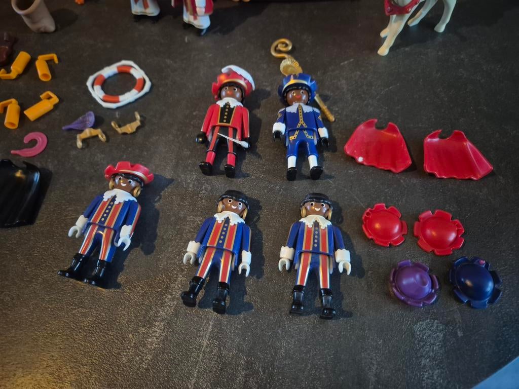 Sinterklaas en Zwarte Piet Playmobil, Ophalen of Verzenden, Gebruikt