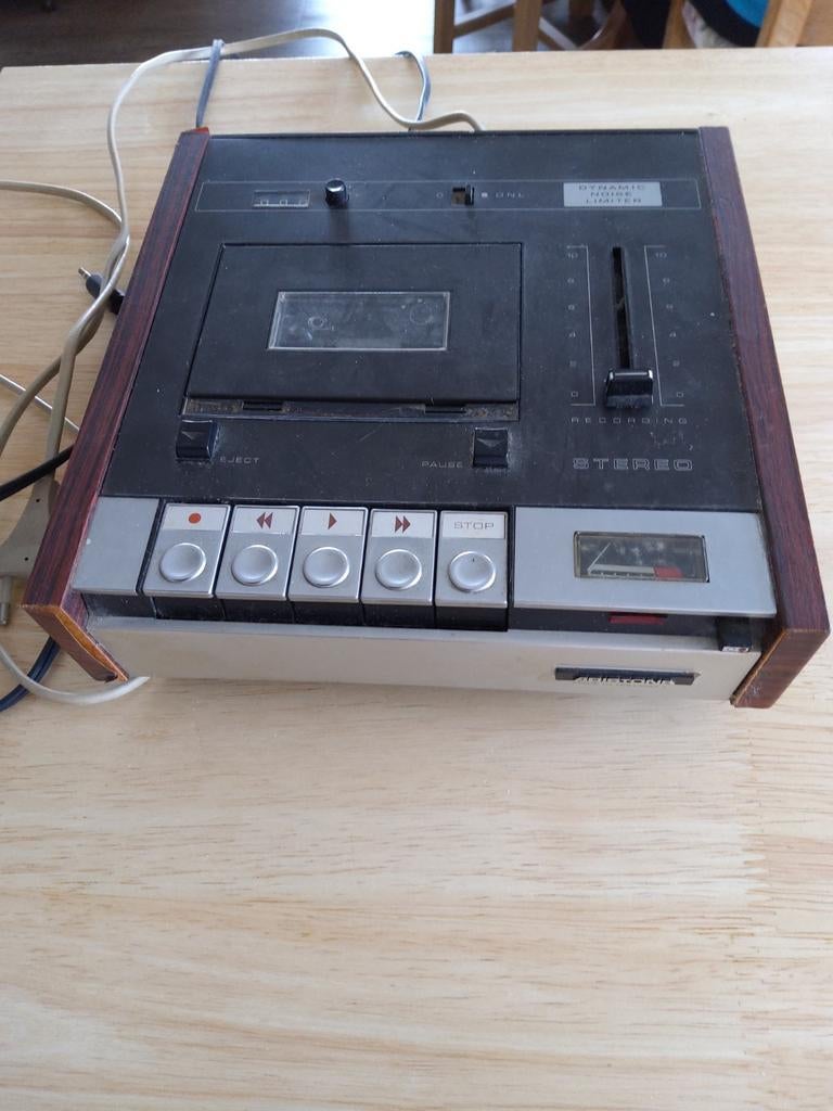 Vintage Aristona Cassette Recorder., Ophalen of Verzenden, Enkel, Overige merken, Tiptoetsen