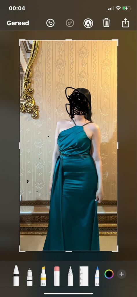 Prachtige smaragdgroene galajurk, één keer gedragen, Maat 38/40 (M), Galajurk, Ophalen of Verzenden, Zo goed als nieuw