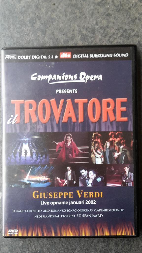 DVD Il Trovatore Giuseppe Verdi, Cd's en Dvd's, Dvd's | Muziek en Concerten, Alle leeftijden, Ophalen of Verzenden, Zo goed als nieuw