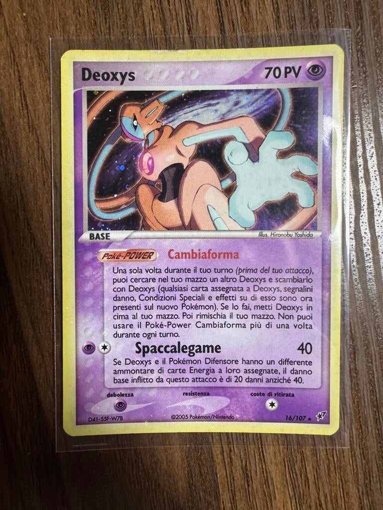 Deoxys 16/107 EX Deoxys Holo Rare 2005 Italians, Ophalen of Verzenden, Zo goed als nieuw