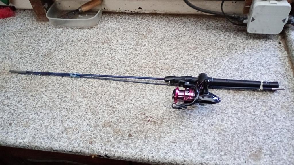 Werphengels, Ophalen, Gebruikt, Vaste hengel