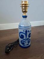 Vintage Keramische Tafellamp - Blauw/Wit Decoratief Patroon, Antiek en Kunst, Ophalen of Verzenden
