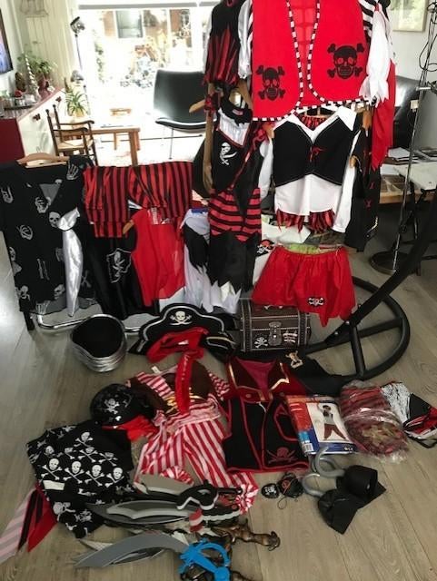 Piraten kinderfeest - materialen te huur, Ophalen, Zo goed als nieuw, Verjaardag