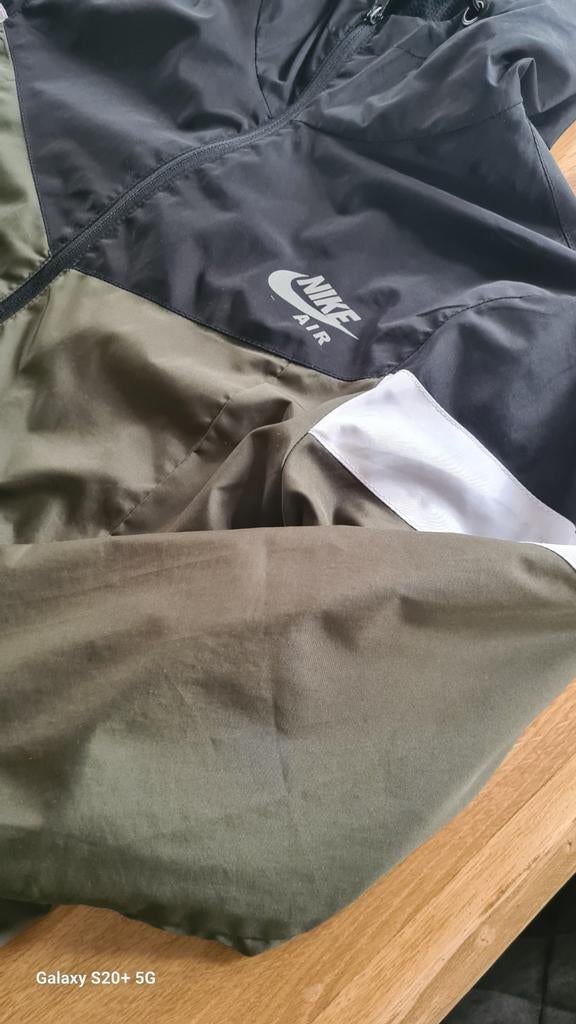Nike Windjack Maat M - Zwart/Groen/Wit, Kleding | Heren, Jassen | Zomer, Maat 48/50 (M), Zwart, Nike, Ophalen of Verzenden