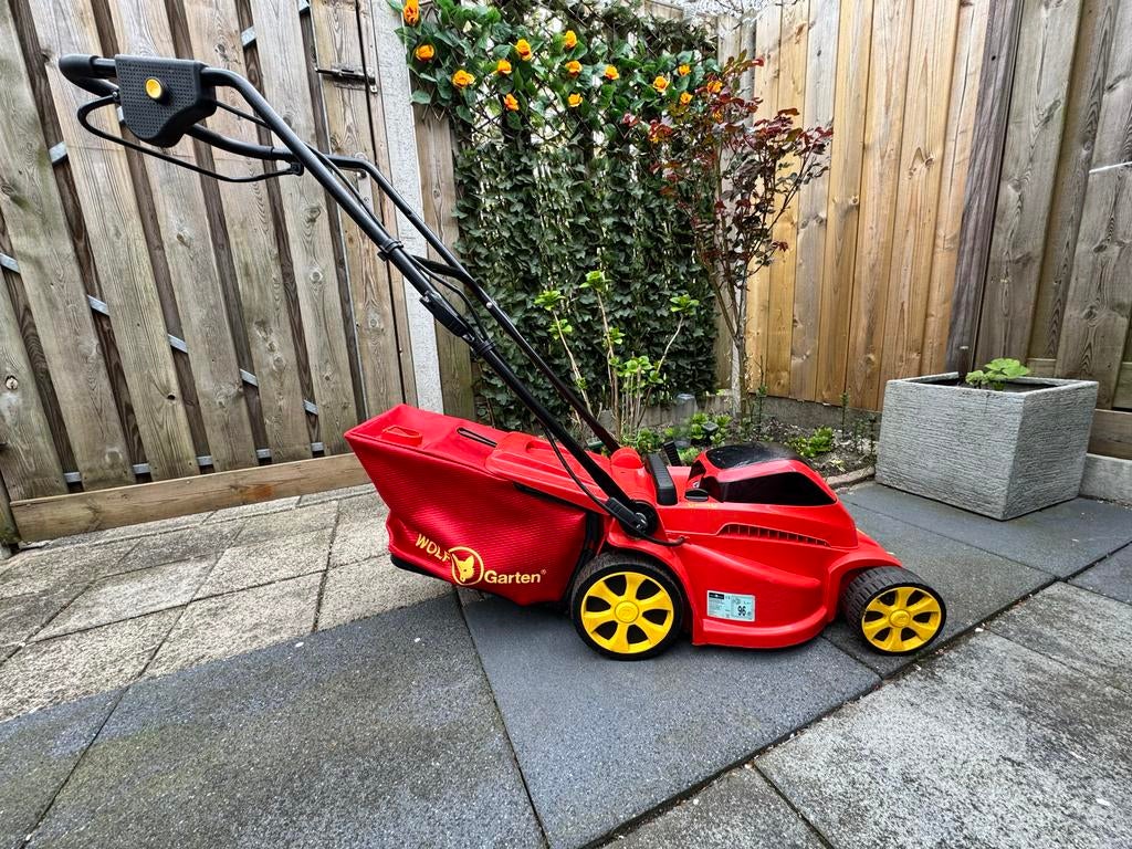 Wolf Garten 40/340 M Accu Grasmaaier Draadloos, Tuin en Terras, Grasmaaiers, Cirkelmaaier, Accu-grasmaaier, Ophalen of Verzenden
