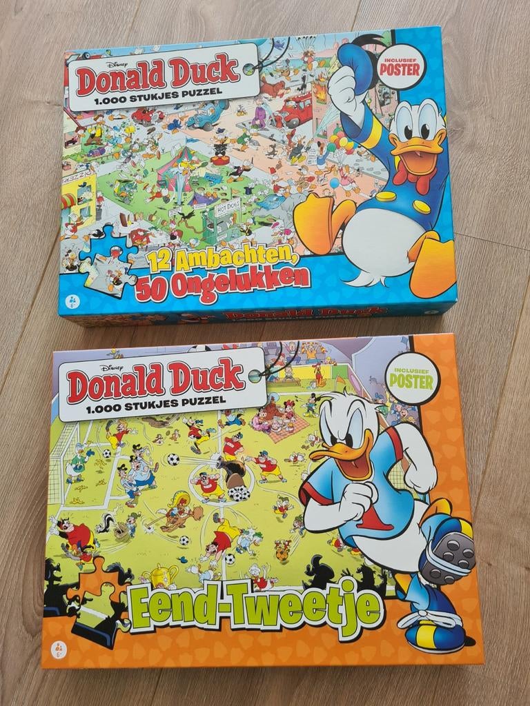 2 Donald Duck puzzels, Ophalen of Verzenden, 500 t/m 1500 stukjes