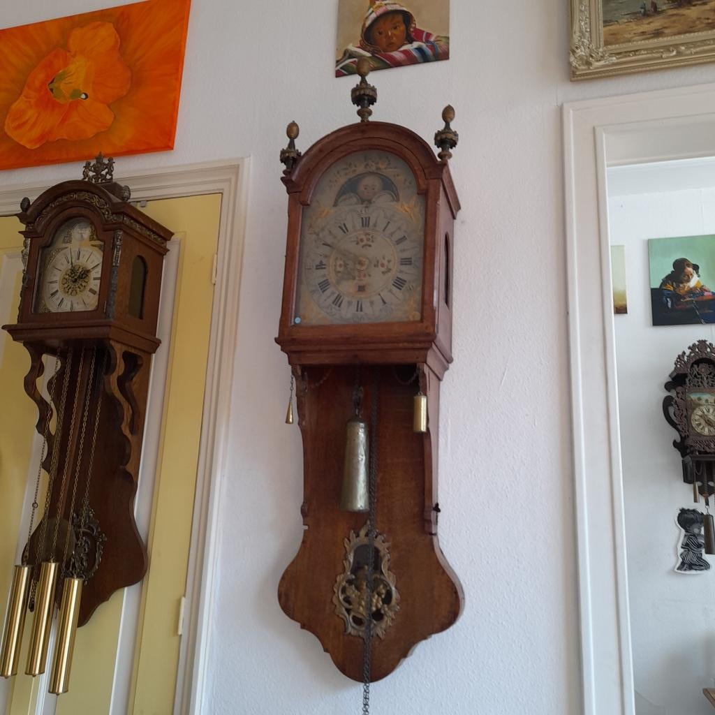 Antieke Friese staartklok (Kortstaart), Antiek en Kunst, Antiek | Klokken, Ophalen