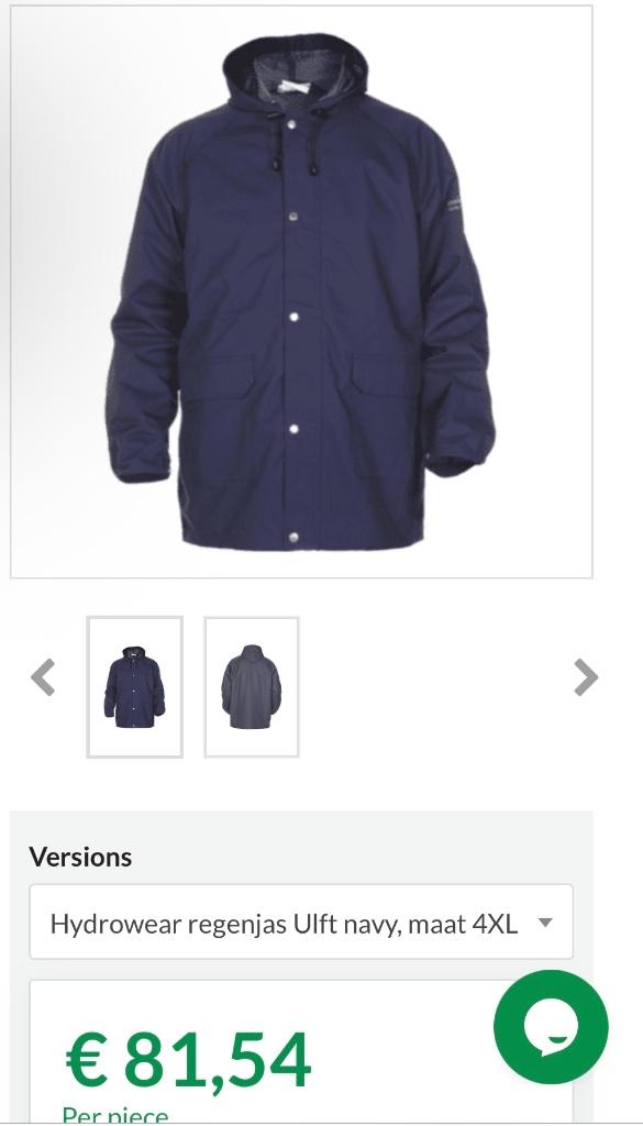 Regenpak maat XL, Ophalen of Verzenden, Nieuw, Regenjas, Heren