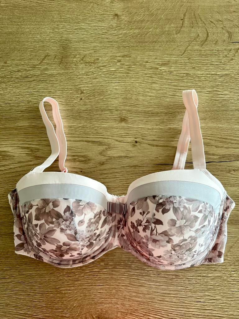 Prima donna 85E vootgevormd zalm taupe kleurige bloem, Overige kleuren, Verzenden, BH