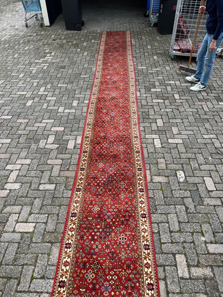 PERZICH TAPIJT VLOERKLEED GROOT VINTAGE LOPER, Ophalen, Gebruikt, Overige kleuren, 200 cm of meer