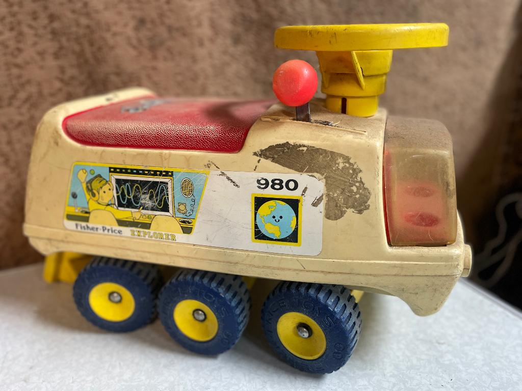 antieke loopwagen auto speelgoed, Ophalen of Verzenden, Gebruikt