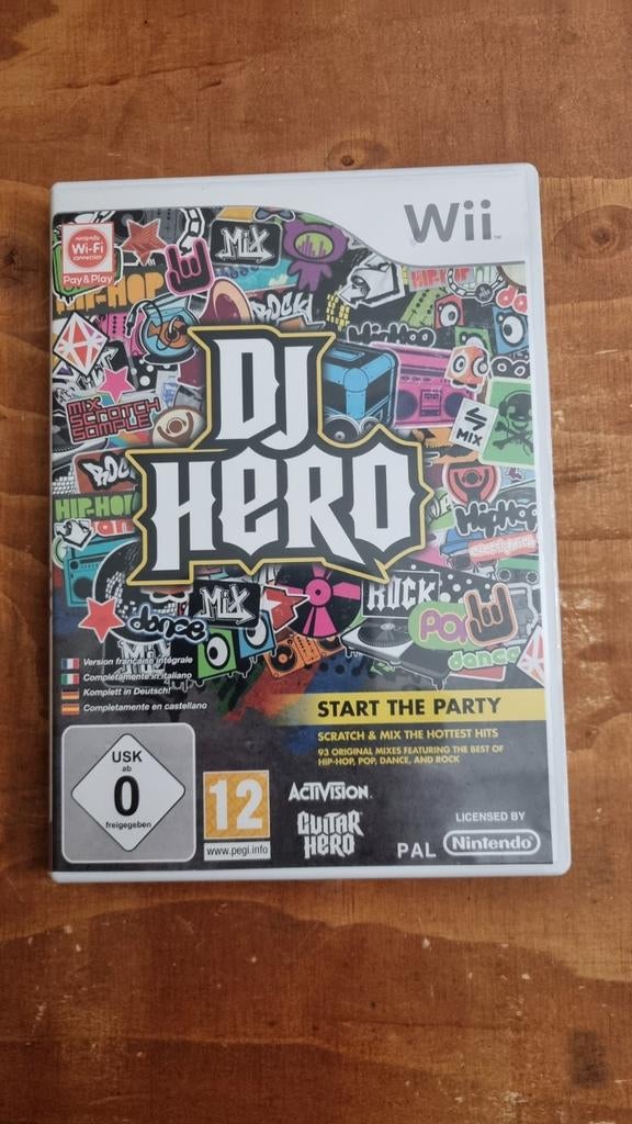 Wii DJ HERO, Spelcomputers en Games, Muziek, Gebruikt, 1 speler, Ophalen of Verzenden