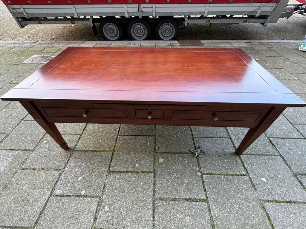 Salontafel met lades en uitschuifbare bladen, Ophalen, 100 tot 150 cm, 50 tot 100 cm, Zo goed als nieuw