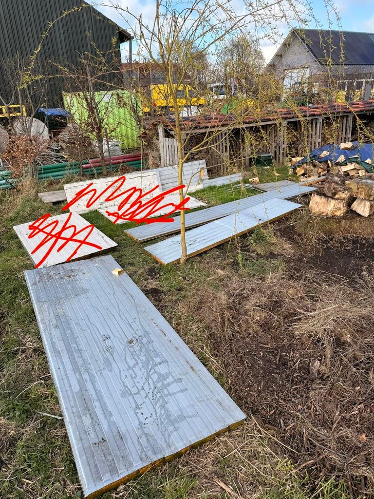 Sandwichpanelen aluminium, 6cm dik isolatie, Ophalen, Overige materialen, 4 tot 8 cm, Gebruikt