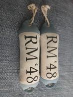 2 Riviera Maison Boei Kussens - Nautische Decoratie, Ophalen of Verzenden, Zo goed als nieuw, Blauw, Cilindervormig