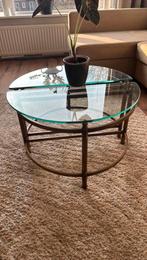 Messing Salontafel, Ophalen, Gebruikt, 50 tot 100 cm, Rond