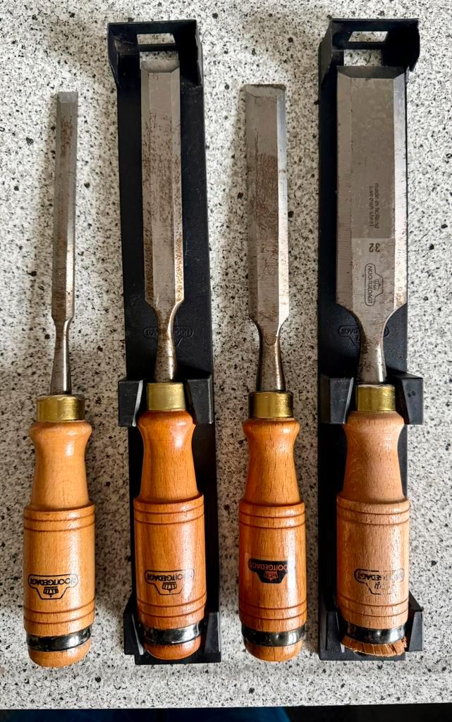 4 Beitels van Nooitgedagt, Doe-het-zelf en Verbouw, Gereedschap | Handgereedschap, Zo goed als nieuw, Ophalen of Verzenden