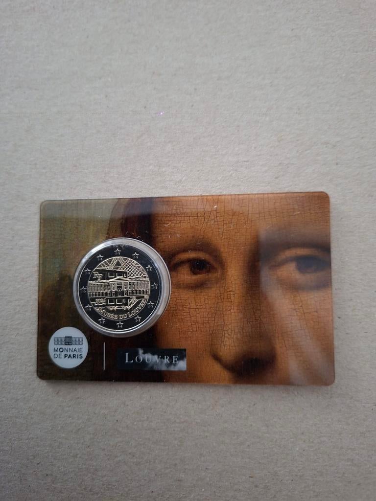 Frankrijk 4 x 2 euro Louvre in coincards, Ophalen of Verzenden, Frankrijk, 2 euro, Setje