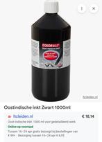 4x Colorall Oostindische Inkt Zwart 1 Liter - Nieuw, Ophalen, Nieuw, Overige typen