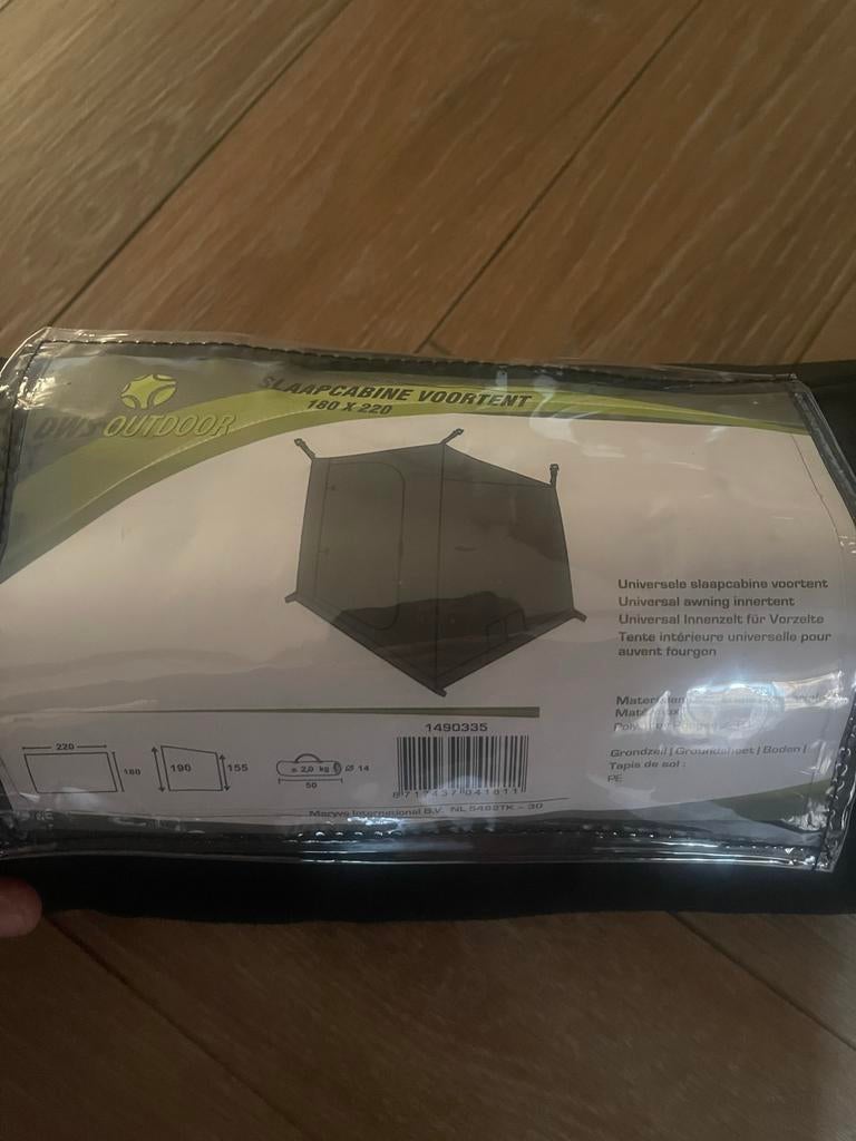 Slaapcabine voortent 180 x 220, Caravans en Kamperen, Tenten, Ophalen of Verzenden, Nieuw