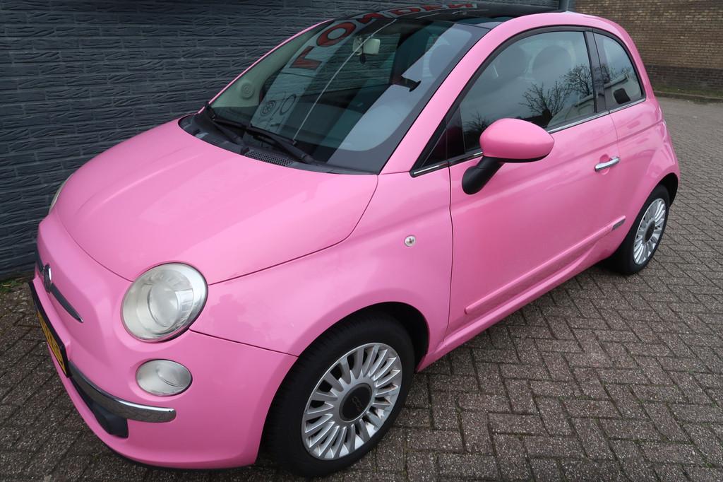 Fiat 500 1.2 Rosa Exclusieve kleur (bj 2010, automaat), Auto's, Euro 5, Stof, Gebruikt, Origineel Nederlands