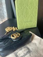 Gucci mini marmont, Kleding | Dames, Ophalen of Verzenden, Zo goed als nieuw, Zwart, 80 tot 90 cm