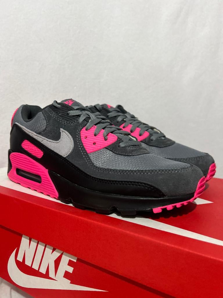 NIEUW! Maat 44,5 - Nike Air Max 90 Wolf Grey Hyper Pink, Overige kleuren, Verzenden, Nike, Nieuw
