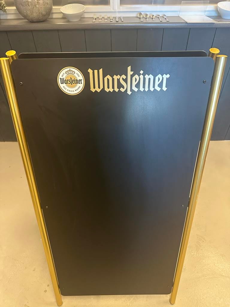 Warsteiner Stoepbord - Café/Lunchroom, Verzamelen, Merken en Reclamevoorwerpen, Ophalen of Verzenden, Zo goed als nieuw, Reclamebord