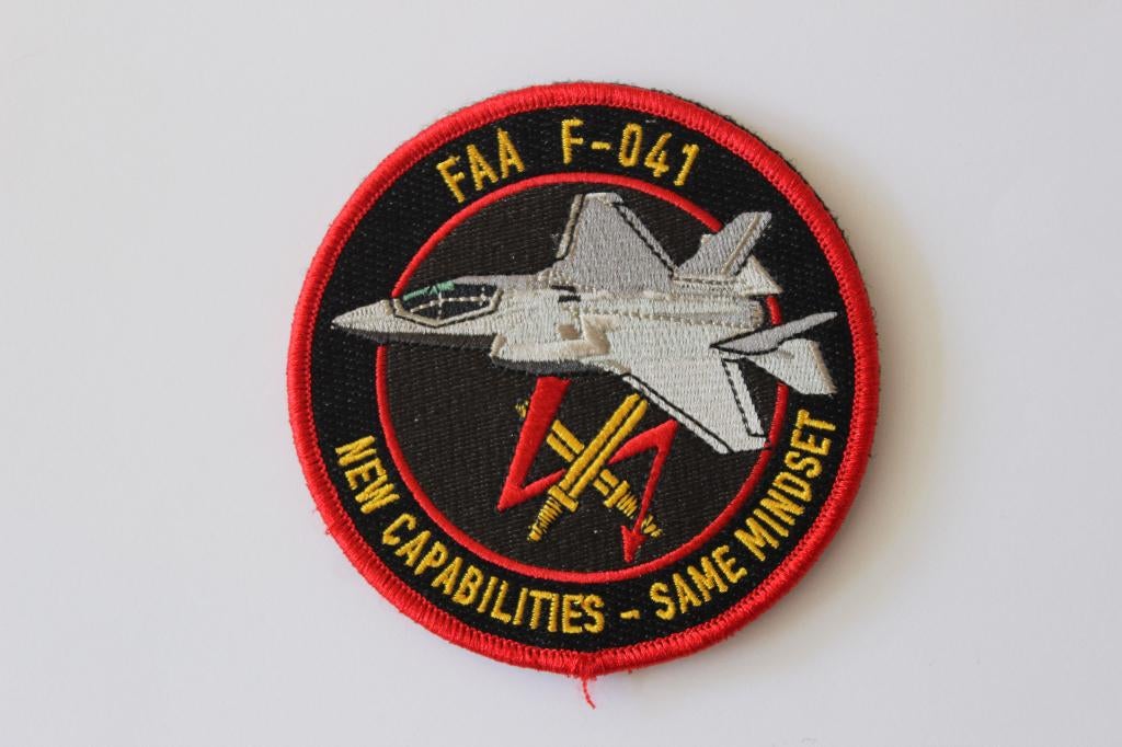 patch f-35  312 sqn, Verzenden, Zo goed als nieuw, Patch, Badge of Embleem