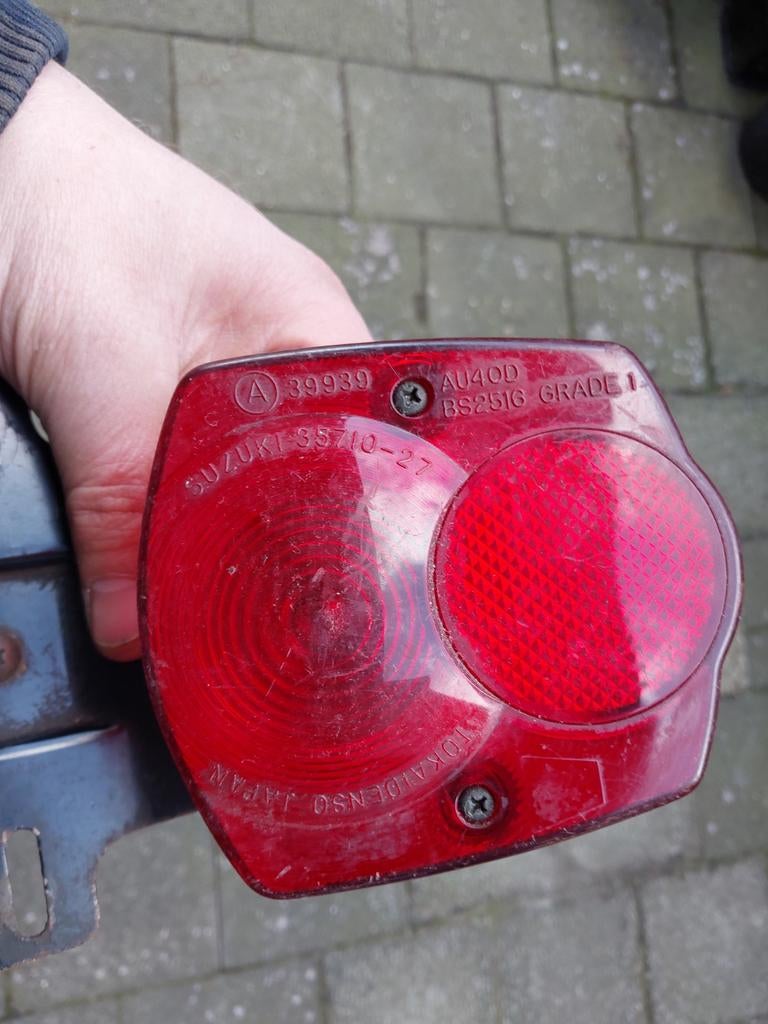 Tk suzuki achterlamp oldtimer gs750of gt of t, Motoren, Ophalen of Verzenden