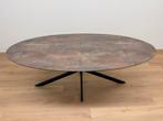 Ovale eettafel HPL Roest 200x100 - Direct Leverbaar