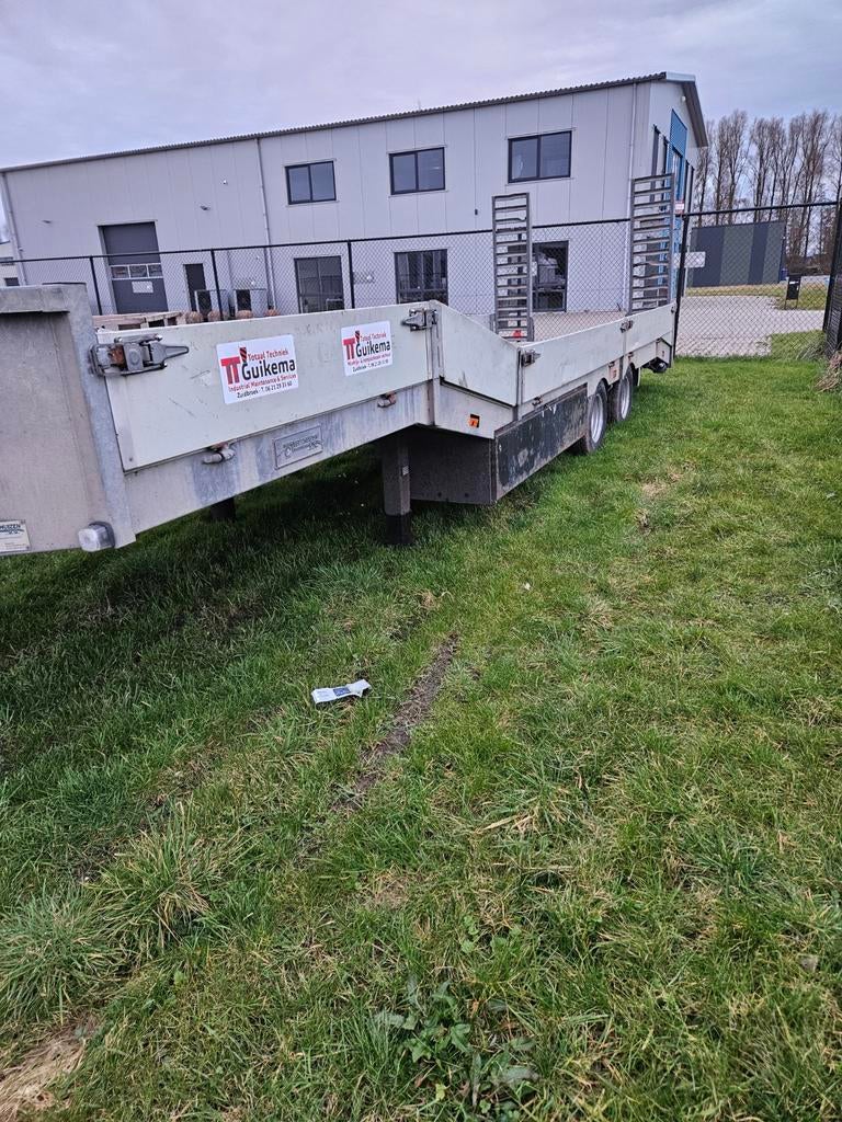 Veldhuizen BE dieplader 8t uitvoering nwe APK, Auto diversen, Aanhangers en Bagagewagens, Ophalen of Verzenden