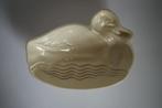 puddingvorm aardewerk water eend pastel geel creme, Antiek en Kunst, Ophalen of Verzenden