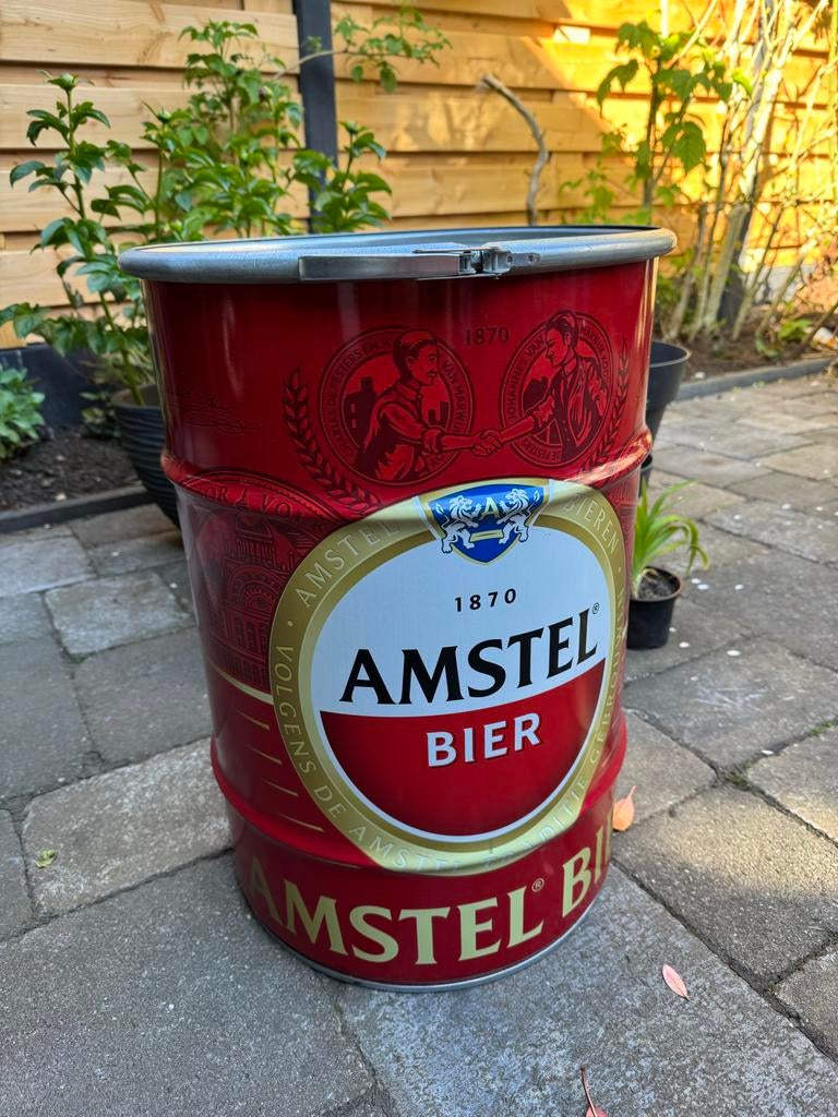 DrumGrill Small Amstel Bier BBQ - Nooit gebruikt, Tuin en Terras, Houtskoolbarbecues, Ophalen, Nieuw