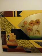 Reliëf schilderij, Ophalen, Zo goed als nieuw, Schilderij, 75 cm of meer