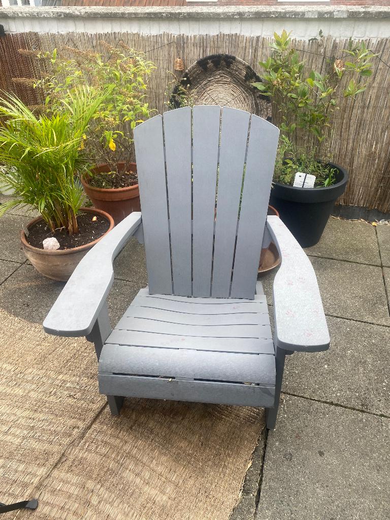 2 Adirondack terras of tuinstoelen, Ophalen, Gebruikt