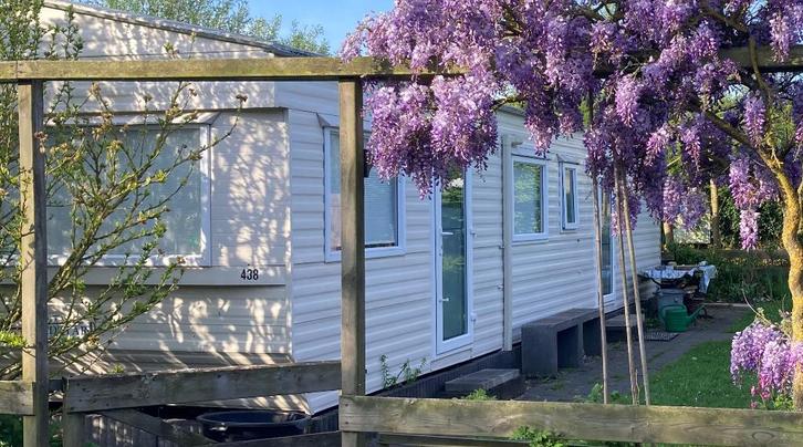 Stacaravan te koop in Rockanje, camping Rondeweibos, Caravans en Kamperen, Stacaravans, Ophalen