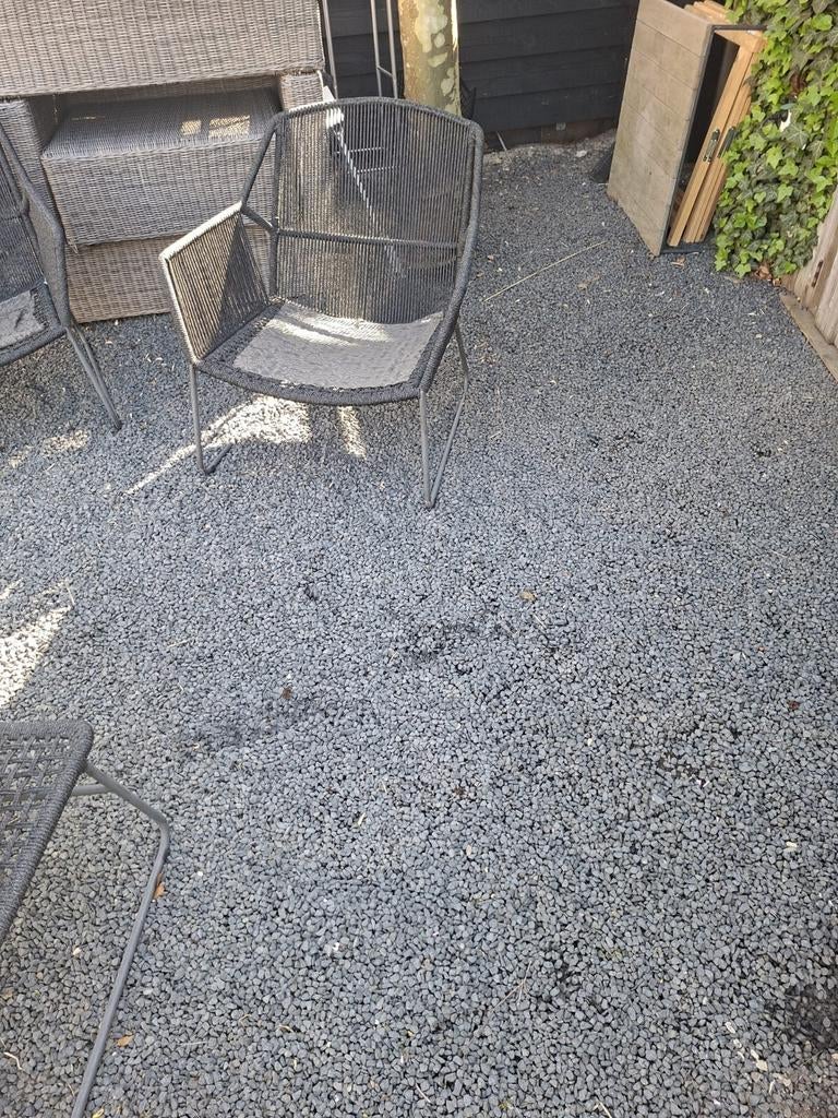 Basalt split antraciet 16-25 mm, Tuin en Terras, Grind, Keien en Split, Gebruikt, Split, Antraciet, Basalt, Ophalen