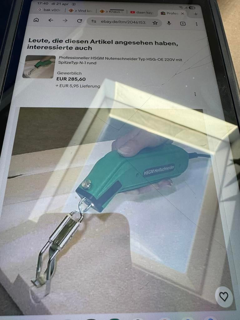 Handheld  unit groove cutter, Ophalen of Verzenden, Zo goed als nieuw, Overige typen