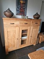 Onbehandeld teak houten kast, Huis en Inrichting, Kasten | Wandmeubels, Ophalen, Met deur(en), 100 tot 150 cm, 150 tot 200 cm