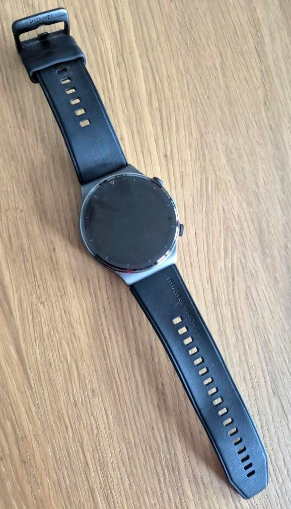 Huawei Watch GT 2 Pro, Sieraden, Tassen en Uiterlijk, Smartwatches, Gebruikt, Zwart, Huawei Watch, Ophalen of Verzenden