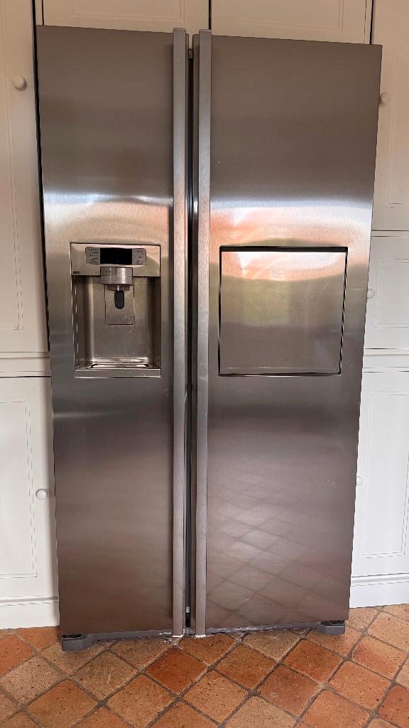 Amerikaanse koelkast, Witgoed en Apparatuur, Koelkasten en IJskasten, Gebruikt, Met aparte vriezer, 200 liter of meer, 160 cm of meer