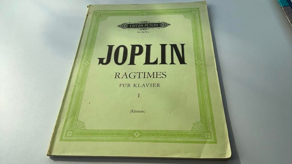 Pianoboek Joplin ragtimes deel 1, Gebruikt, Klassiek, Les of Cursus, Ophalen of Verzenden