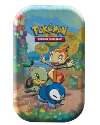 Pokemon - Lege Mini Sinnoh Starters Tin met mix 50 kaarten, Hobby en Vrije tijd, Verzamelkaartspellen | Pokémon, Ophalen of Verzenden